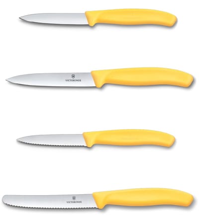 Victorinox Swiss Classic Keukenset 4-delig - Geel - RVS/pp