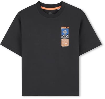 Timberland T60806 T-shirt Met Korte Mouwen Grijs 6 Years Jongen