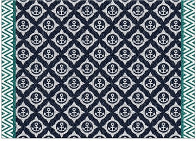 Marine Business Deurmat Anti-Slip Soft Blue Aqua 70 x 50 cm