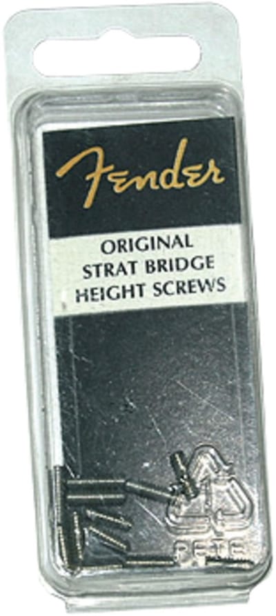 Fender Strat Bridge Height Screws Vintage,inchgewinde,chrom - Gitaaronderdeel