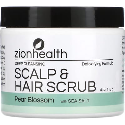Diepreinigende Scalp & Hair Scrub, Perenbloesem, Zeezout, 113G(4 Oz) black