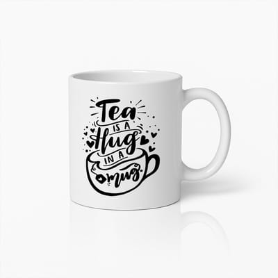Thee Is Een Knuffel in Een Mok 330ml | Schattige Theebeker Cadeau voor Theeliefhebbers, Vrienden & Gezellige Momenten