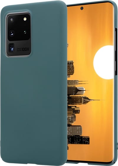 Shieldcase Slim case geschikt voor Samsung Galaxy S20 Ultra - extreem dun telefoonhoesje - Back cover - groen