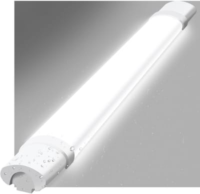 NETTLIFE Plafondlamp LED - Vochtbestendige lamp - 90 cm - IP65 Plafondverlichting - Lang Werklamp - 1xLED TL - 24 W - Koel wit Licht 5000 K - voor Badkamer | Garage | Werkplaats | Keuken