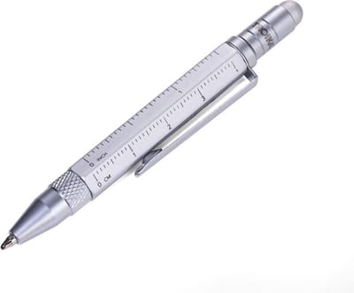 TROIKA LILIPUT KLEIN MULTIFUNCTIONELE BALPEN | ZILVER