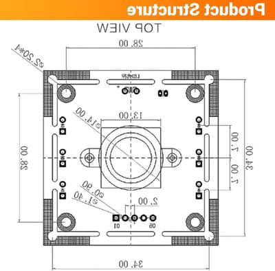 Embedded Camera Module 1280x720 Webcam met OV9732 Chip voor Beveiligingssystemen en Slimme Toepassingen
