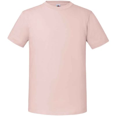 Fruit Of The Loom Heren Ringgesponnen Premium T-Shirt (Poederroos)