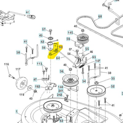 Husqvarna TC142 - Remarm Beugelsysteem - Origineel - Geschikt Voor Husqvarna Modellen