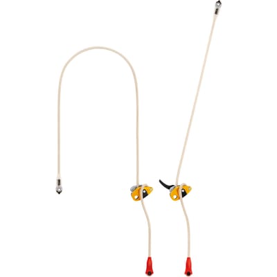 Petzl Grillon Plus 2 m Beige/Geel – Verstelbare positioneringslijn