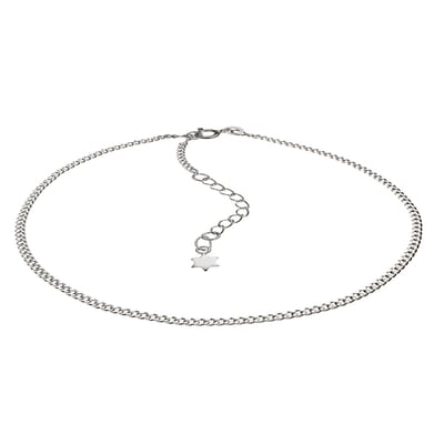 ZEEme Silver Fusskette 925 Silber Stern Motiv