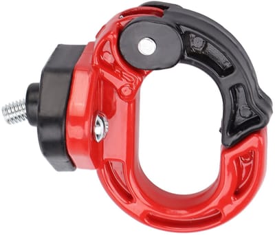 Allecto - Voorste Klauw Hanger - Scooterhanger - 12 kg Dragend - Rood+Zwart - Helm Tas Haak - Geschikt voor Motorfiets - Aluminium