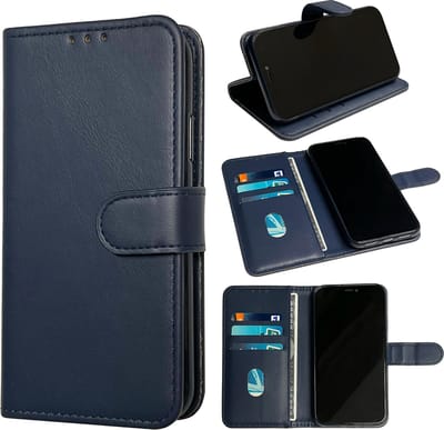 Casemania Hoesje Geschikt voor Samsung Galaxy A55 - Blauw - Portemonnee Book Case - Pasjeshouder en Magneetlipje