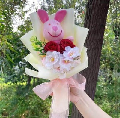 Knorretje Pluche Bloemenboeket – Een Magisch Cadeau uit het Honderd Bunder Bos