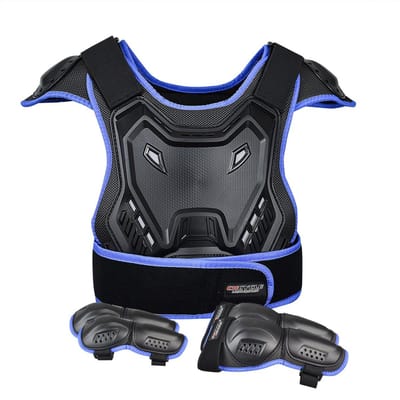 Kinder Motorcross Bescherming Set met Rug, Borst, Knie en Elleboog Guards