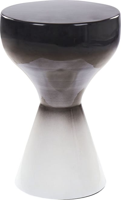 TIBITO - Bijzettafel - Zwart/Wit - Ijzer