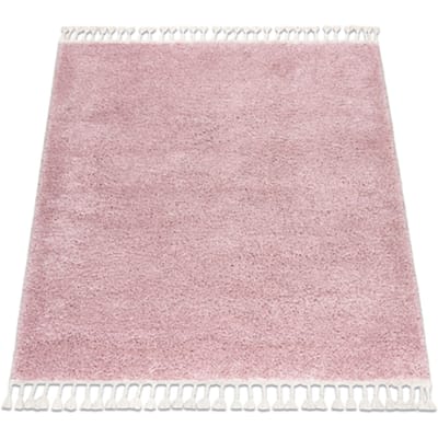 Kleden Rugsx Tapijt BERBER vierkant 9000 rozekleuring marokkaan 120x120 cm