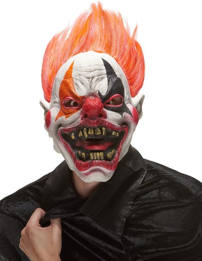 "Duivelse clown masker voor volwassenen Halloween  - Verkleedmasker - One size"