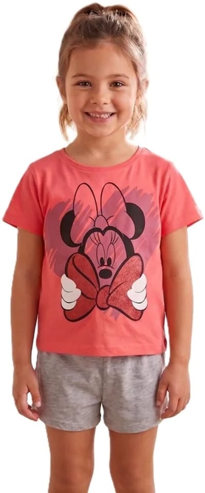 Minnie mouse Shortama 128cm jaar 8 grijs