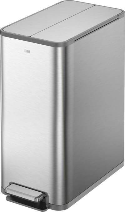 EKO - X-Wing pedaalemmer 45 liter - Stainless steel Plastic - mat RVS - Prullenbak