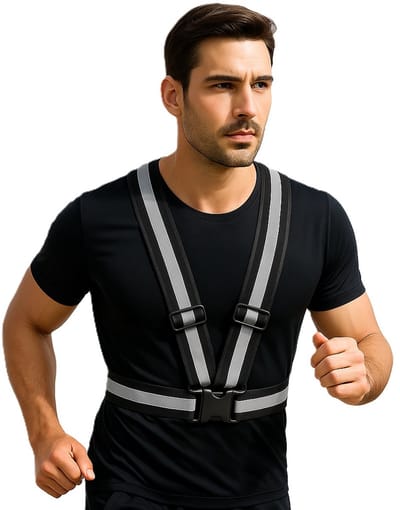 Veiligheidshestje I Veiligheidsriem I Veiligheidsvestje I Reflecterende Vest I Verkeersvest I RennenI Joggen I Fietsen I Verstelbaar S,M,L,XL I Zwart