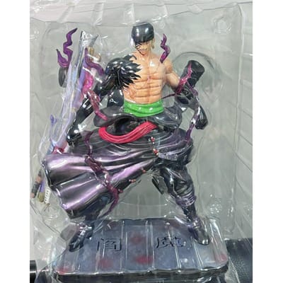 Op Voorraad 25cm Anime One Piece Zoro Figuren Sky Painting Roronoa Zoro Actiefiguren PVC Verzameling Model Speelgoed Verjaardagscadeaus gray