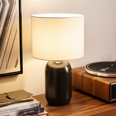 Pauleen LED Taffellamp Mystic Shine - E14 - Max. 20W - Woonkamer, Slaapkamer & Eetkamer - Wit/Zwart