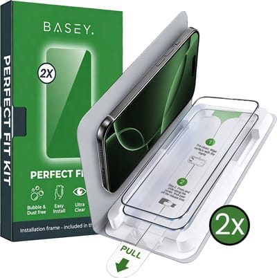 Screenprotector - Geschikt voor Apple iPhone 16 Pro - 2 Stuks - Met Installatie Frame - Perfect Fit Kit - Gehard Glas - Eenvoudige Montage - Beschermglas - Exacte Uitlijning - Tempered Glass - Screen Protector
