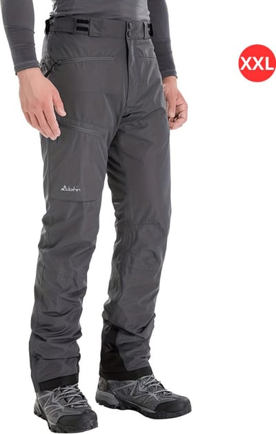 Livano Skibroek - Skipak - Snowboard Broek - Winterbroek - Sneeuwbroek - Heren - Wintersport - Buiten - Grijs - Maat XXL