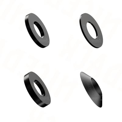 Fiets Steekas Sluitringen - As Verstelringen - Fiets Reparatie - M12 As Compatibel - Set van 4 stuks - Zwart