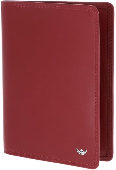 Golden Head Leren identiteitskaarthoesje Polo RFID Protect Reisepasshülle 4453 Rot donkerrood