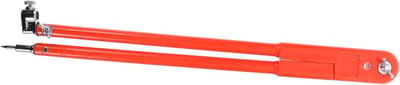 Tekengereedschap Liniaal - Cirkelmaker Passer - Nauwkeurig Cirkels Tekenen - Multifunctioneel Ontwerp - 44 cm Lengte - Oranje