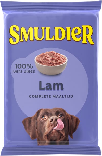 Smuldier Lam 400g | 24 st. | compleet | diepvries hondenvoer | vers vlees