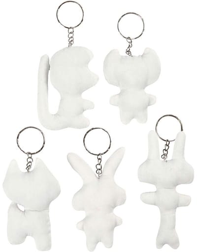Creativ Company Fabric Animals Keychain 5pcs.