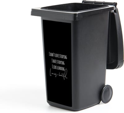 Container sticker Quote - Studeren - Leren - 44x98 cm - Kliko sticker