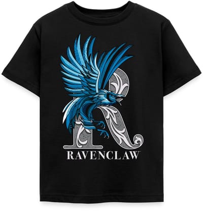 Harry Potter Ravenclaw Coat of Arms Monochrome T-Shirt Kinderen