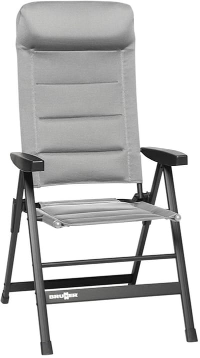 Brunner Klapstoel Skye 3D - Grijs - Verstelbare rugleuning (6 posities) - Aluminium Frame - Lichtgewicht 4,3 kg - 120 kg Draagkracht