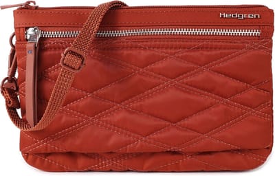 Hedgren Schoudertas Inner City Emma Crossover 3 CMPT RFID New Quilt Brandy Brown Donkerrood