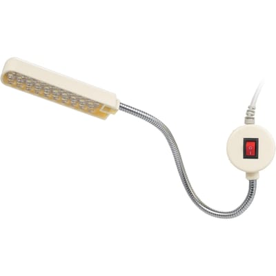 Lampe pour Machine à coudre à 30LED, luminaire à Base fixe, Tube Flexible et pliable pour les travaux ménagers UK Plug beige