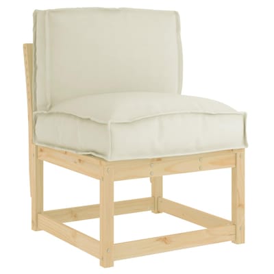 vidaXL Kussen Crème 50 x 40 x 12 cm Oxford Stof