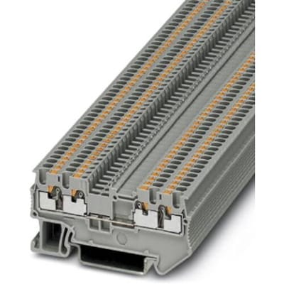 Phoenix Contact 3208197 Doorgangsserieklem 3.5 mm Snelaansluiting Grijs 50 stuk(s)