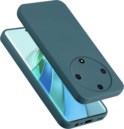 Cadorabo Hoesje geschikt voor Honor Magic 5 Lite 5G in LIQUID GROEN - Beschermhoes gemaakt van flexibel TPU silicone Case Cover