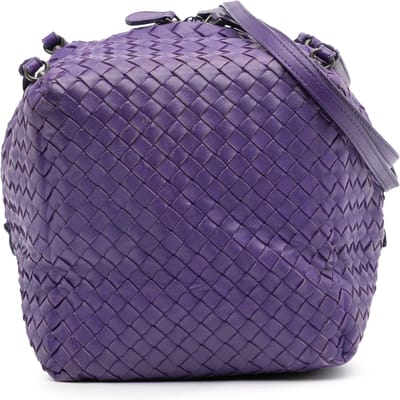 Tweedehands Nappa Intrecciato Cube Schoudertas