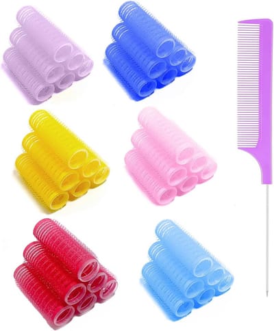 36 Stuks Zelfklevende Haarrollers voor Krullen zonder Hitte - Geschikt voor Kappers en Thuisgebruik