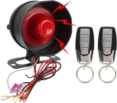 Universeel Autoalarm - Voertuigbeveiliging Systeem - Voertuig Beveiligen - Niet-destructieve Installatie - 125 Decibel - Zwart