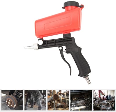 Dailygoods- Zandstraaltoestel Professioneel - Pneumatisch Gereedschap - Lichtgewicht Aluminium - Potcapaciteit 21 lbs - Luchtverbruik 700 cfm - Handig in gebruik - Straalmachine