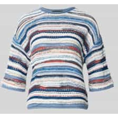 Gebreide pullover met 1/2-mouwen