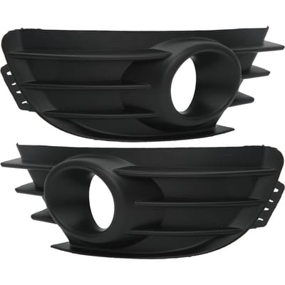 1 Paire Grille de Phare Antibrouillard de Pare-chocs Avant Noir Cache Garniture de Phare Antibrouillard de Remplacement pour Citroen C4 2004‑2008 black