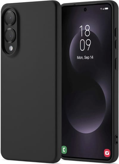 YPCd Backcover Geschikt voor Samsung Galaxy S25 Edge – Shockproof TPU Hoesje met Verhoogde Randen voor Scherm- en Camerabescherming – Zwart