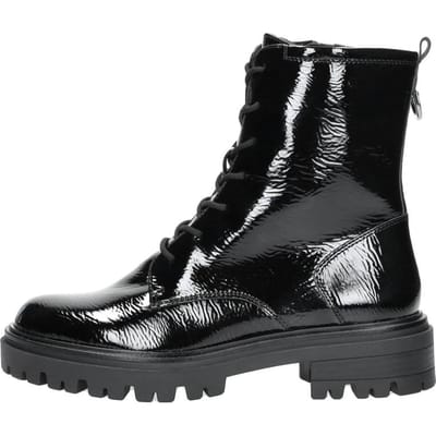 Tamaris - Veterschoenen Hoog Zwartlak Zwart lak 36