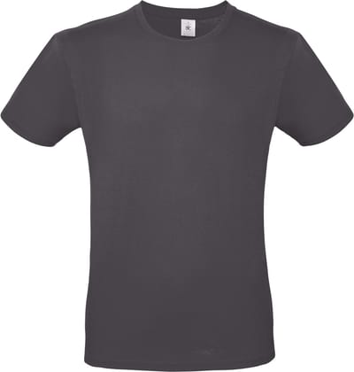 Classic E150 T-shirt B&C Collectie Donkergrijs Maat XS